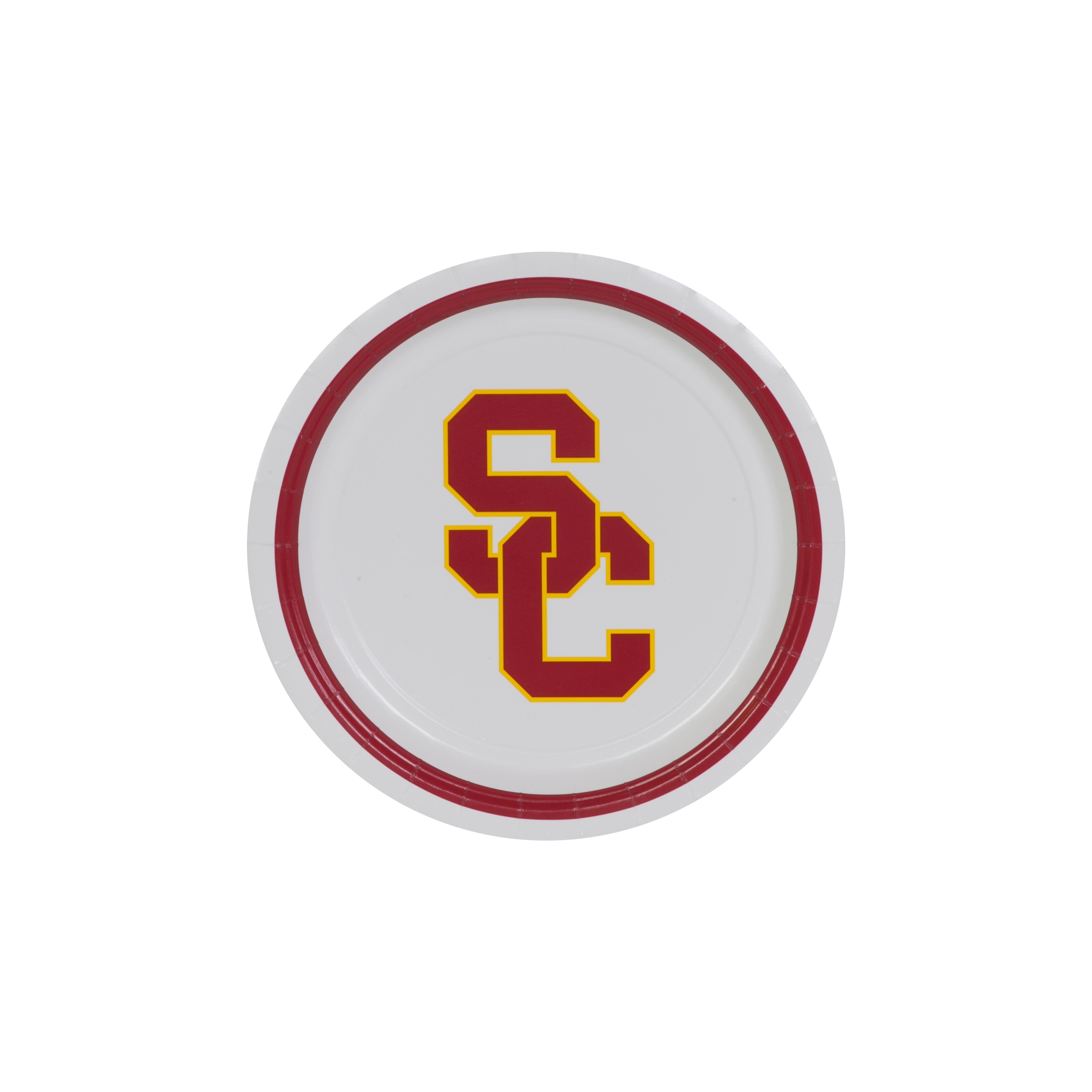 USC Trojans SC Interlock 7" Paper Plate 1